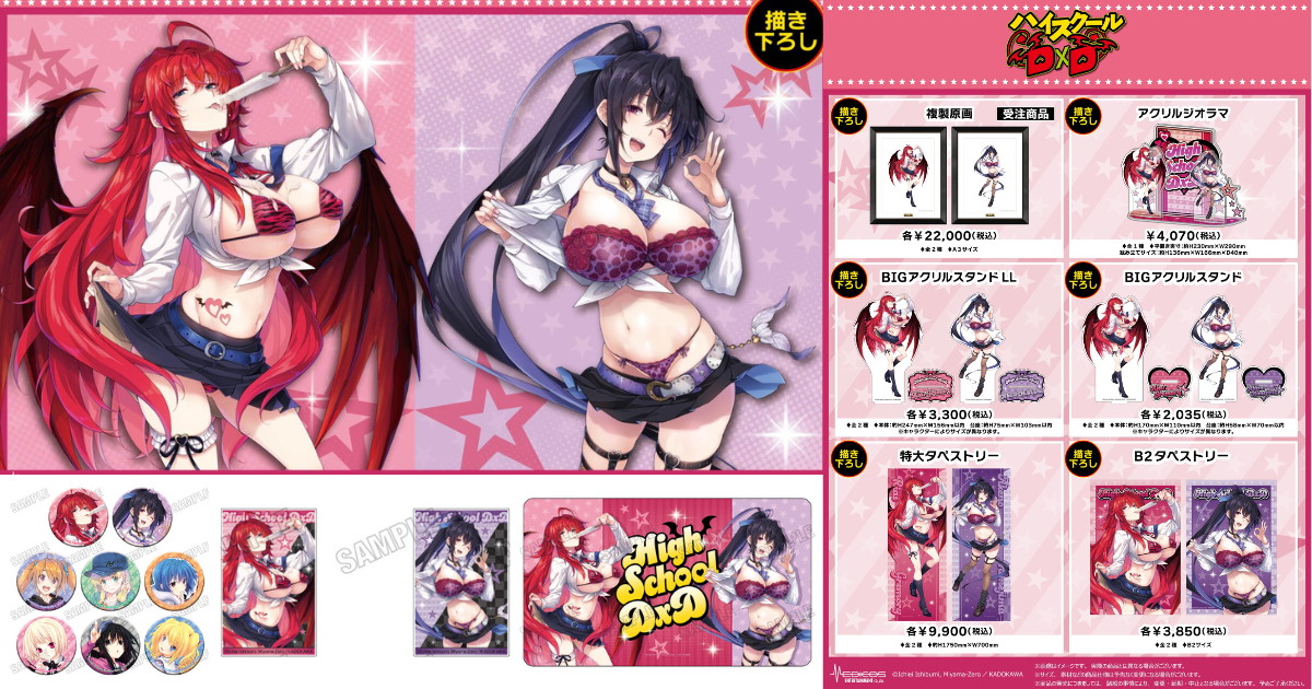 ハイスクールD×D アメスクver. 描き下ろしグッズ 11月一般発売!