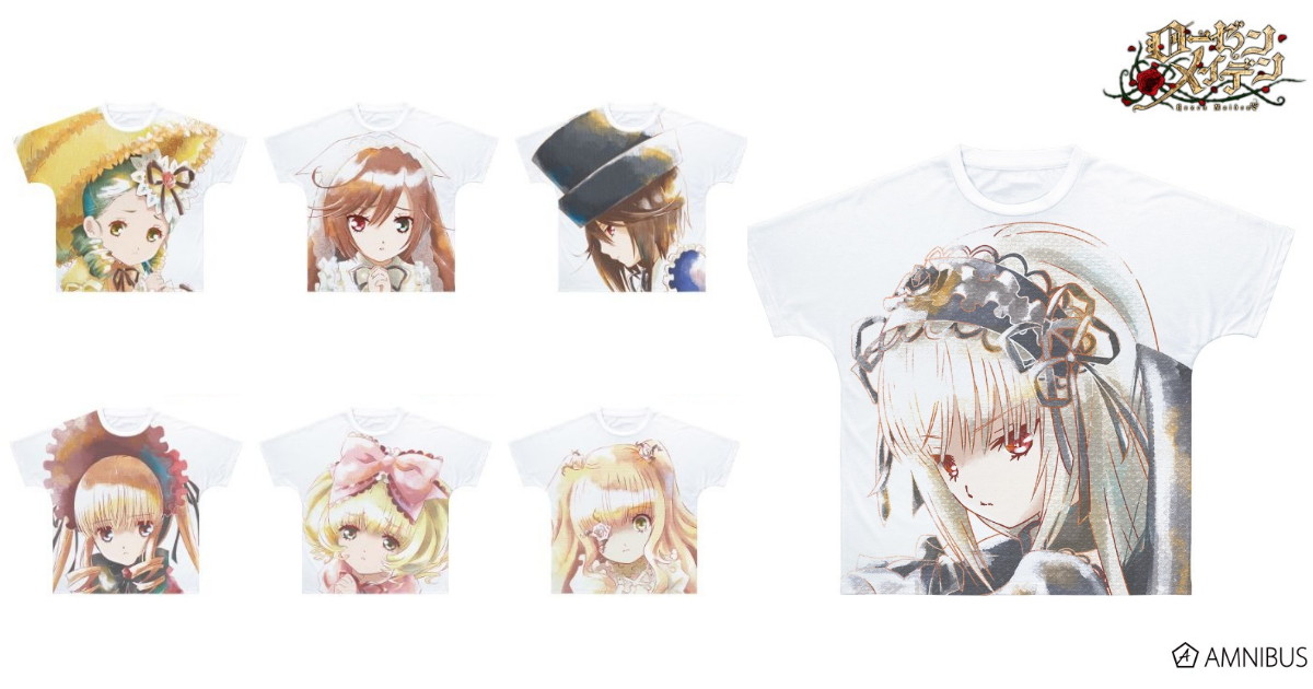 ローゼンメイデン 水銀燈&真紅ら「フルグラTシャツ」が1月再販!