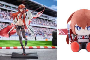 シュタゲ 紅莉栖のレーシングフィギュア発売!ぬいぐるみセットも!