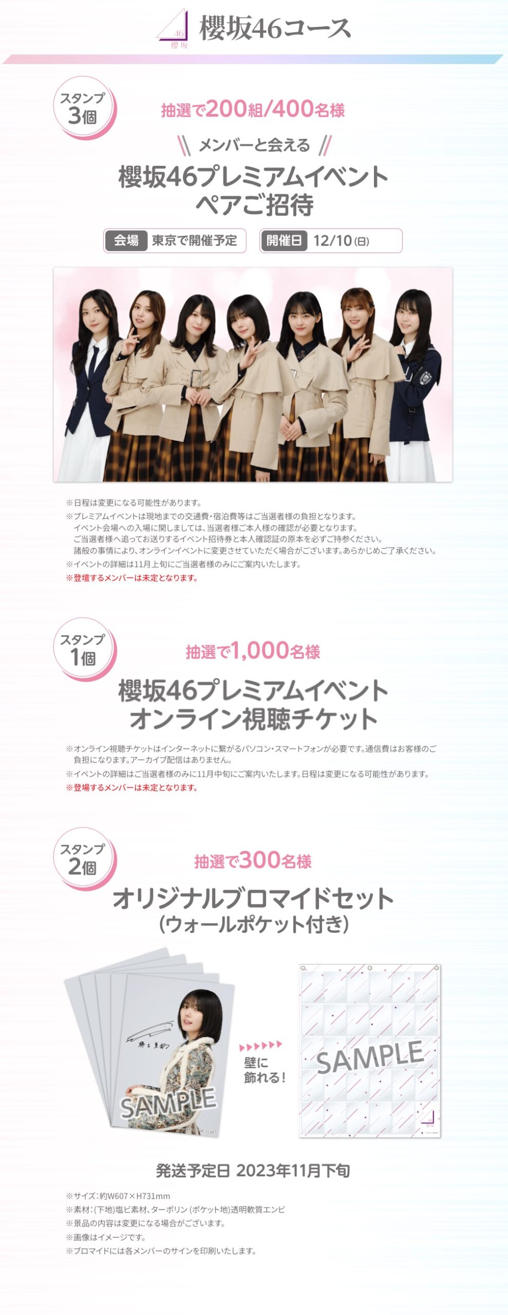 受発注品 櫻坂46 ローソン くじ セット | qscinc.com