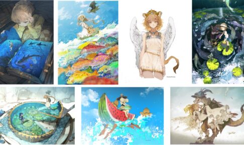 出水ぽすか　キャンバスアート　盆ウィン2018 出水ぽすか先生のリアル個展 in 銀座蔦屋書店 8月20日より開催!