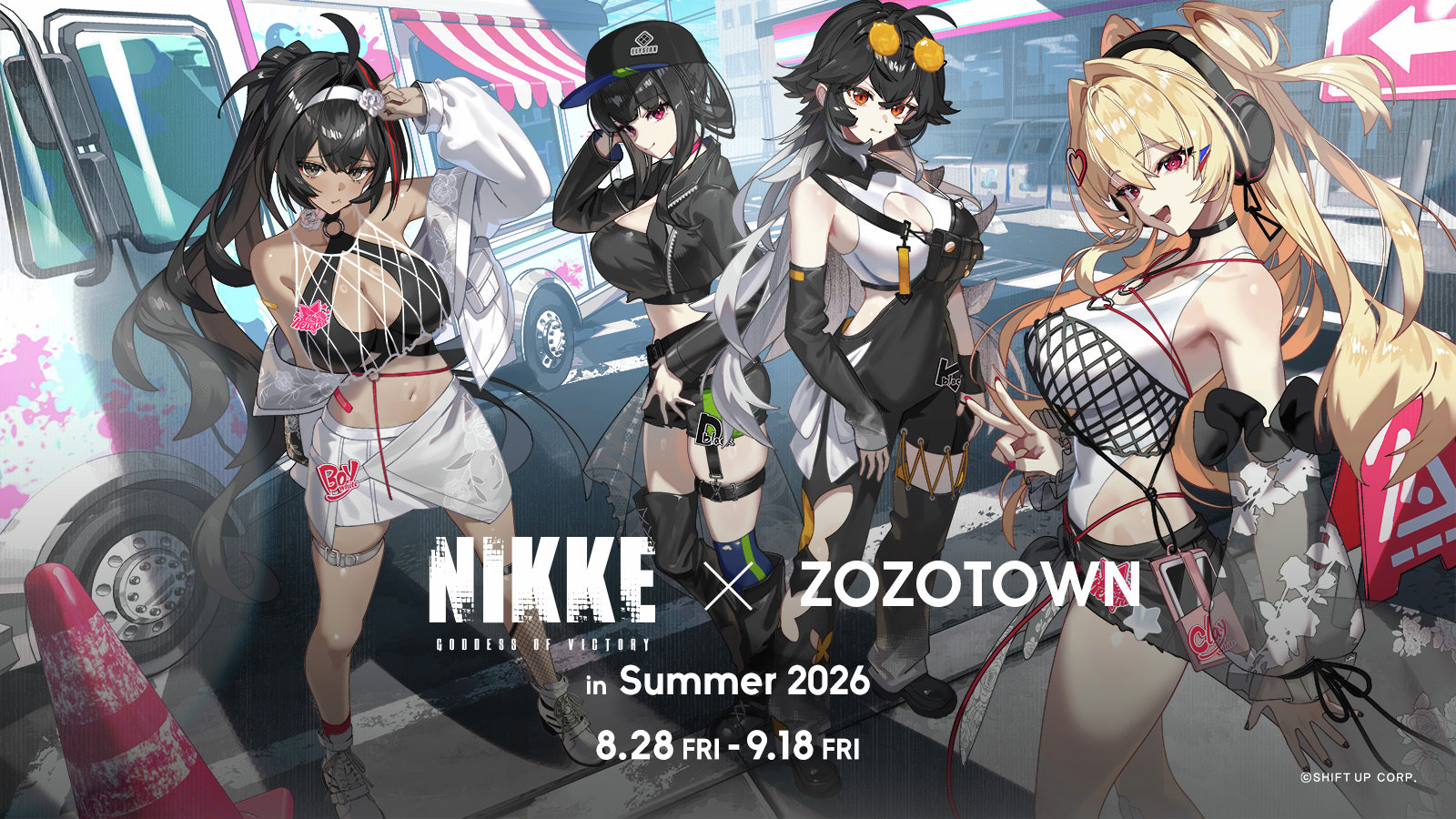 NIKKE × ZOZOTOWN 8月28日より夏コラボの受注開始!