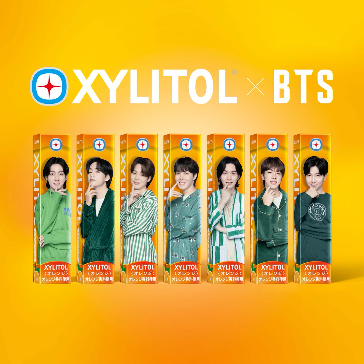 BTS × ロッテ「XYLITOL (キシリトール)」 7月25日より新ビジュアル登場!