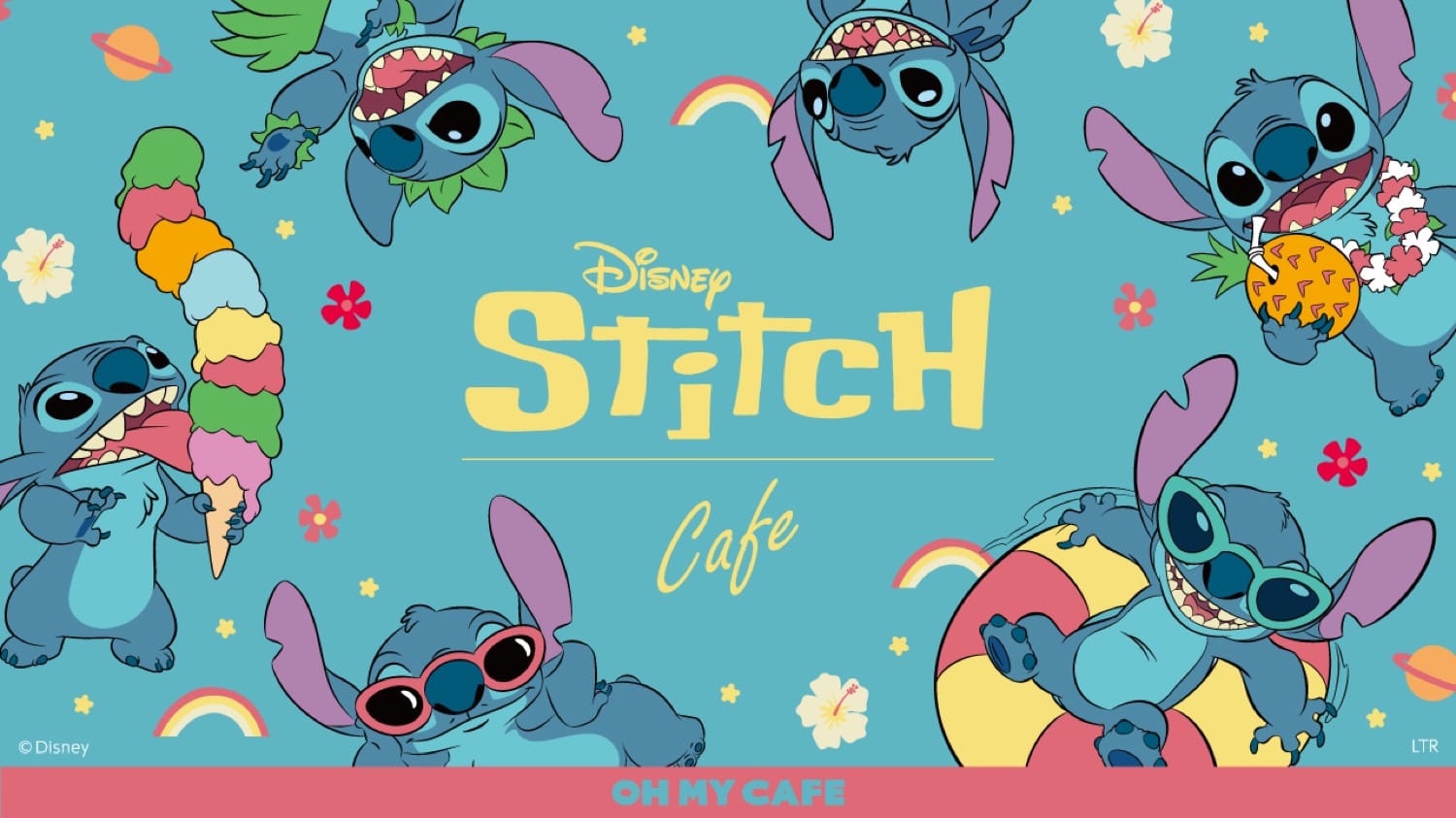 スティッチ 夏を楽しむカフェ in OH MY CAFE 2店舗 6月20日より開催!