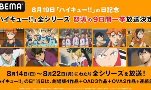 【8月15日まで】ハイキュー まとめ売り ハイキュー!! × しまむら 8月13日よりアパレルや日用雑貨が登場!
