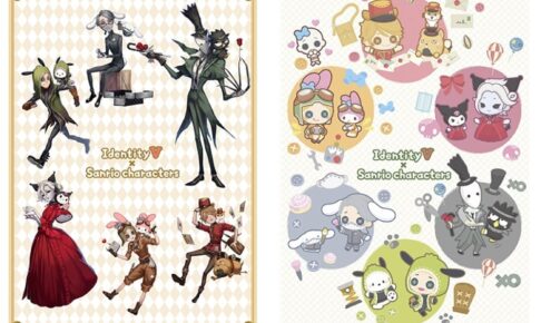 Identity V 第五人格 サンリオコラボ 缶バッジ 弓使い 5セット 第五人格』x「サンリオ」コラボキャラクターグッズ8点が