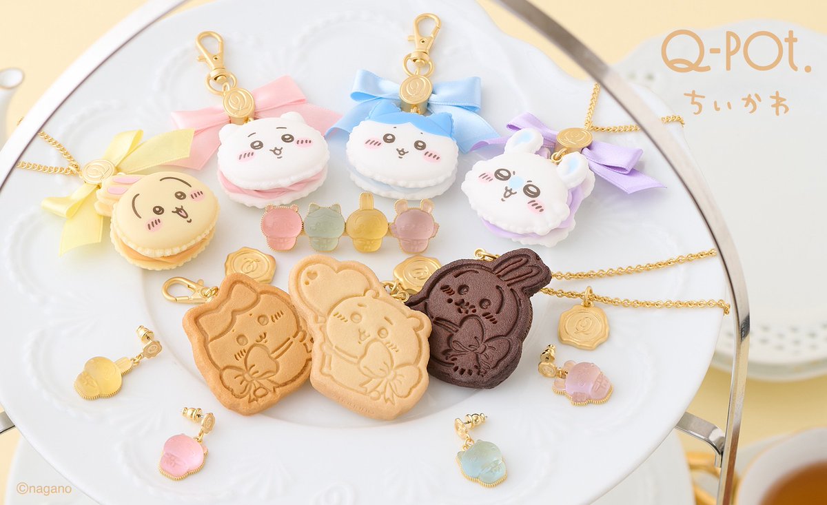 ちいかわ × Q-pot. 6月26日よりスイーツアクセサリー登場!