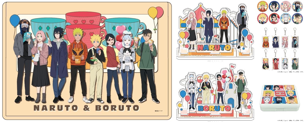 NARUTO & BORUTO テーマパークがテーマの描き下ろしグッズ 7月発売!