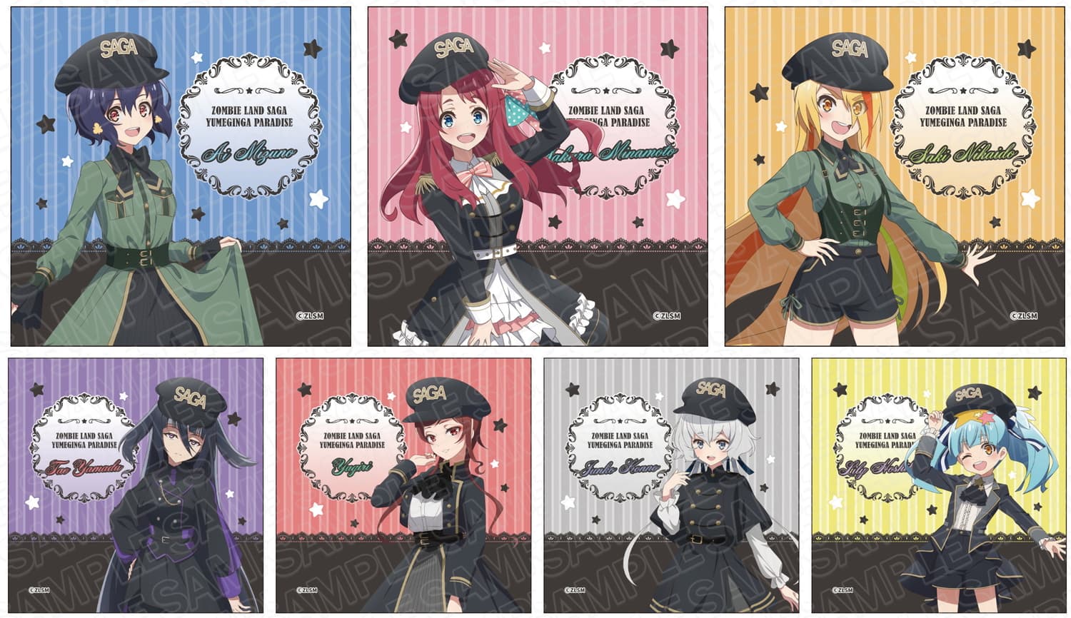 ゾンビランドサガ 新規描き下ろしミリタリーロリータ ver.グッズ 3月発売