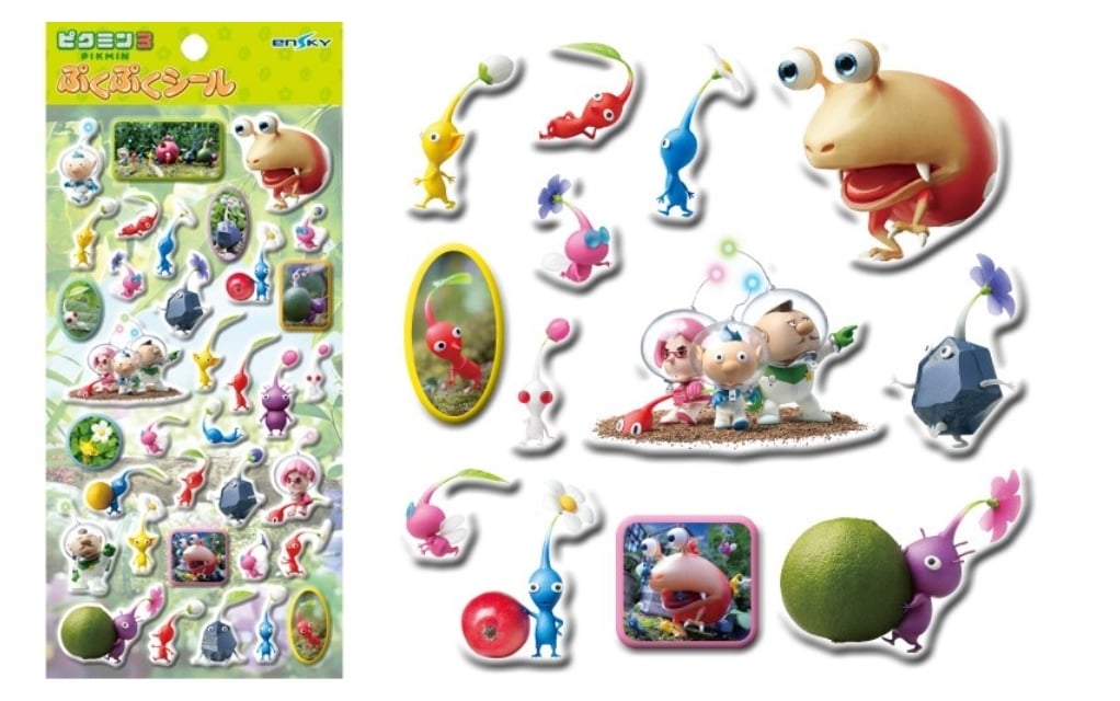 ピクミン3 ぷくぷくシール 2026年4月再販!小さな仲間たちが再びシールに