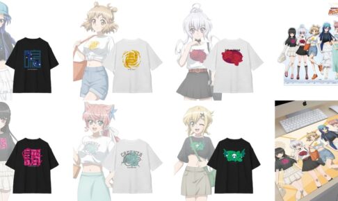 戦姫絶唱シンフォギア 私服姿の描き下ろし&着用Tシャツ 一般発売