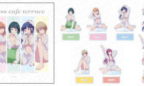 女神のカフェテラス 白菊ら5人の描き下ろしYシャツ Ver.グッズ 9