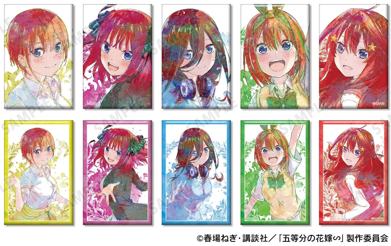 五等分の花嫁∽ 五つ子を絵画のような油彩調で表現したグッズ 1月発売!