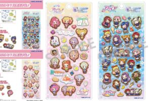 アイカツ!シリーズ 箔押し輝く“うるちゅる×ぷっくり”シールが登場