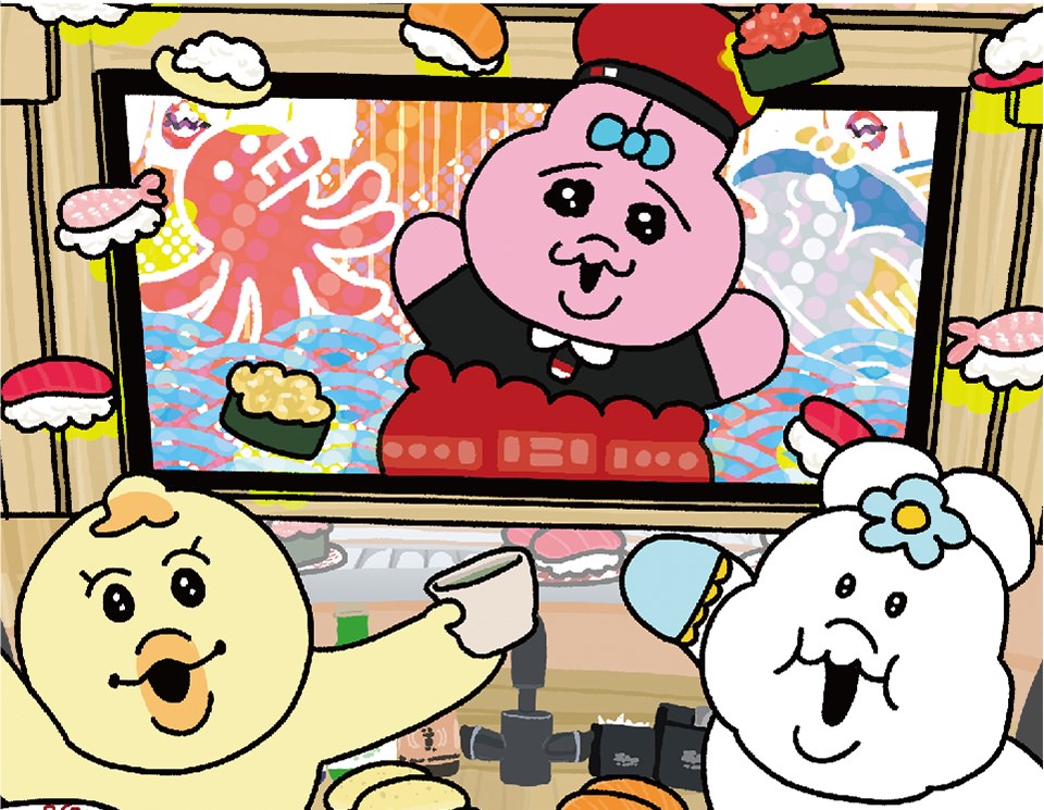 可哀想に! × スシロー 10月8日よりおぱんちゅ・んぽちゃむ達が登場!