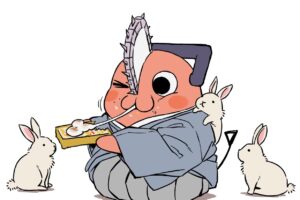チェンソーマン「ポチタ」が兎と餅を食べる謹賀新年の描き下ろし登場!