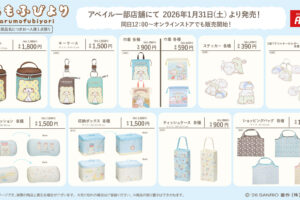 まるもふびより インテリアグッズや雑貨類 1月31日よりアベイルに登場!