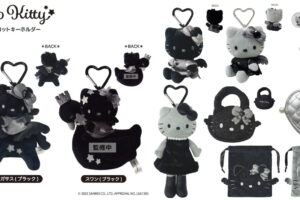 ハローキティ モノトーンな足長キティなど BLACK ANGEL グッズ1月再販!