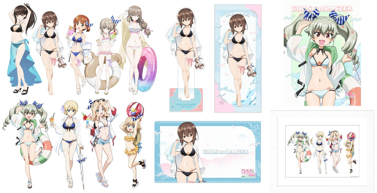 ガルパン リゾート水着がテーマの生徒&母親ら描き下ろしグッズ 発売