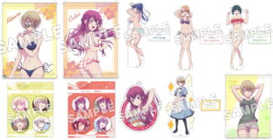 女神のカフェテラス 紅葉ら水着 &amp; 私服姿の描き下ろしグッズ 11月発売!