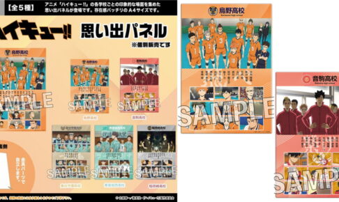 ハイキュー!! 烏野・音駒など各校の”場面写”使用「思い出パネル」9月再販!