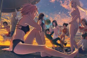 NARUTO 同期10人が海辺で過ごす 夏の終わりを告げる描き下ろし解禁!