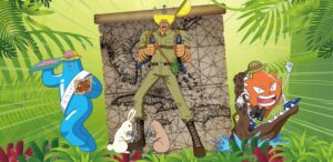 ボボボーボ・ボーボボ 探検隊に扮した3人の描き下ろしグッズ 1月発売!