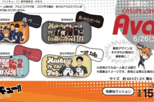ハイキュー!! × Avail(アベイル) 6月26日より4校のクッション発売!