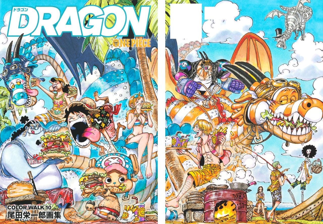 出M7209☆ ONE PIECE ワンピース 尾田栄一郎画集 COLOR WALK 1~5の5冊 