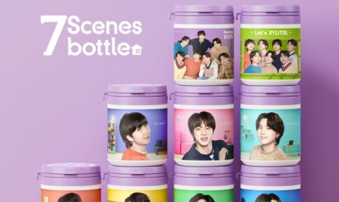 BTS☆キシリトール　韓国限定ボトル　テテ＆グク4個セット　おまけ付き キシリトール*BTS プレミアム缶 スマイルソーダ ( 20枚入×4缶