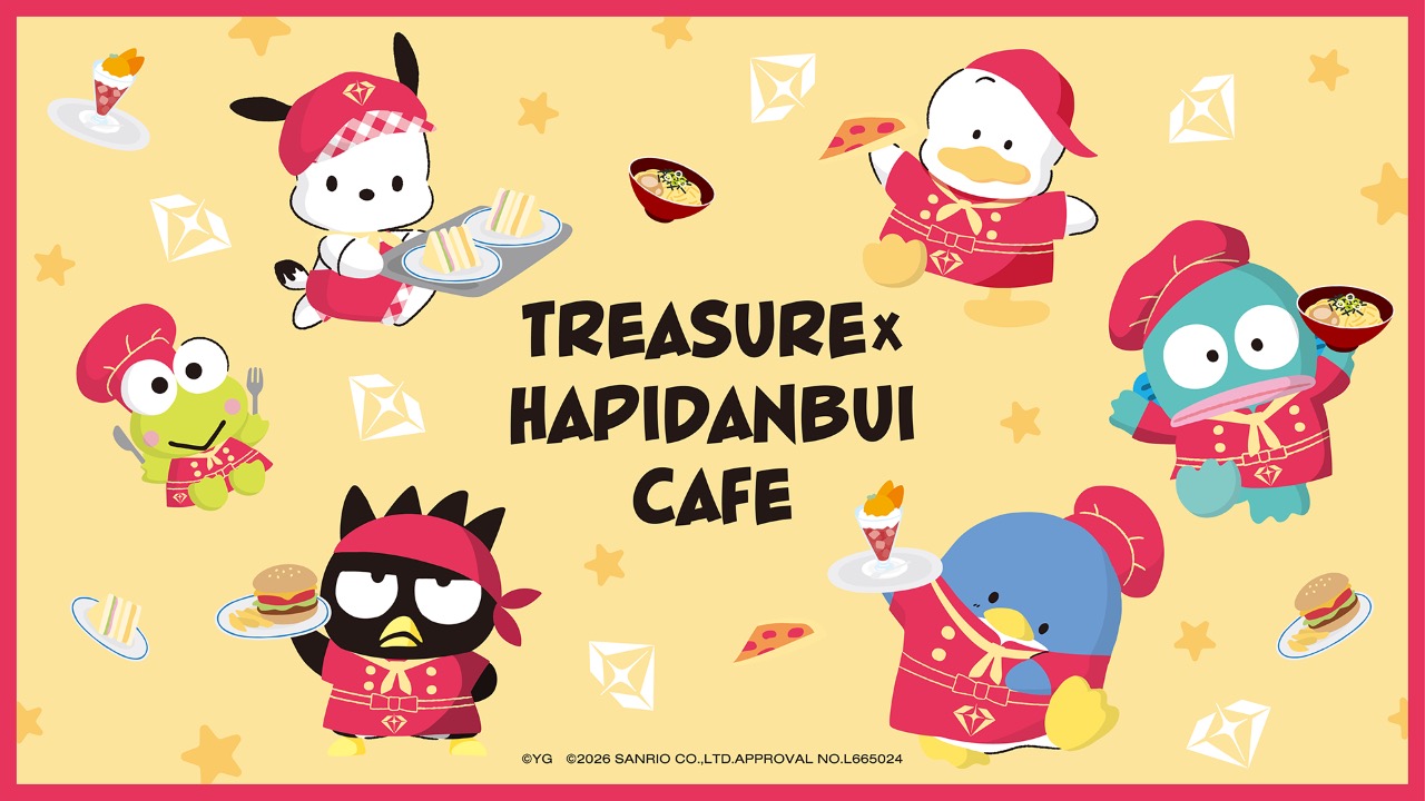 TREASURE × はぴだんぶい カフェ in 東京/大阪 2月12日よりコラボ開催!