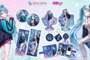 初音ミク × SOLWA「リバーシブルスカジャン」の描き下ろしグッズ 発売!