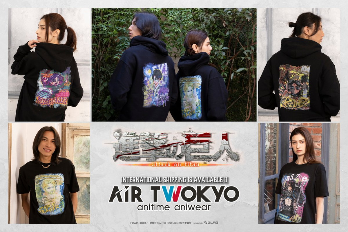 進撃の巨人 × AIR TWOKYO ウォールアート第2弾 コラボグッズ 発売!