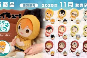 ハイキュー!! おひざの​上シリーズ 雨の​日 Ver. 11月発売! 指の​上も同時登場!