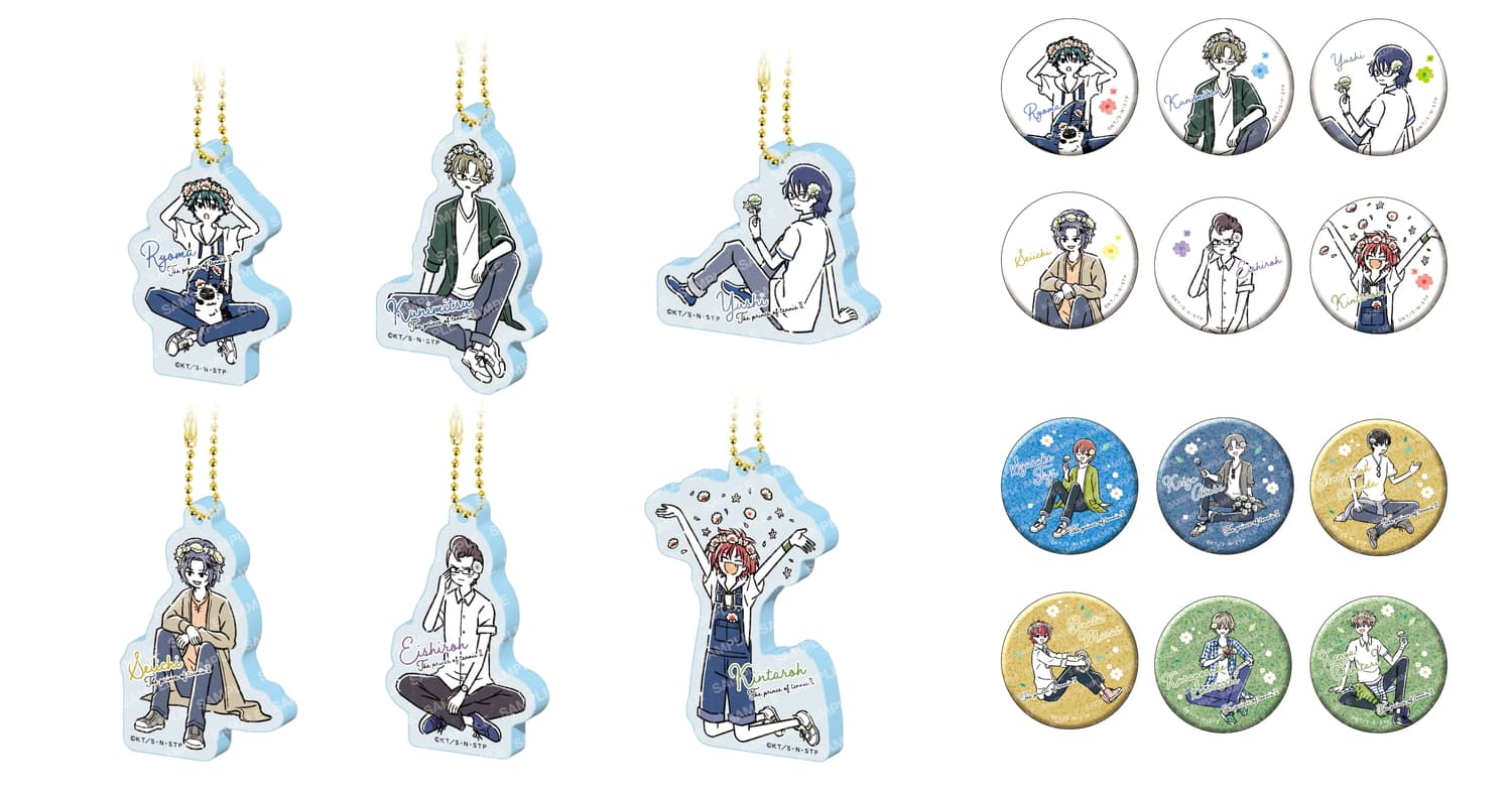 新テニスの​王子様 「花冠」がテーマの新作ゆるスタ 12人のグッズが登場