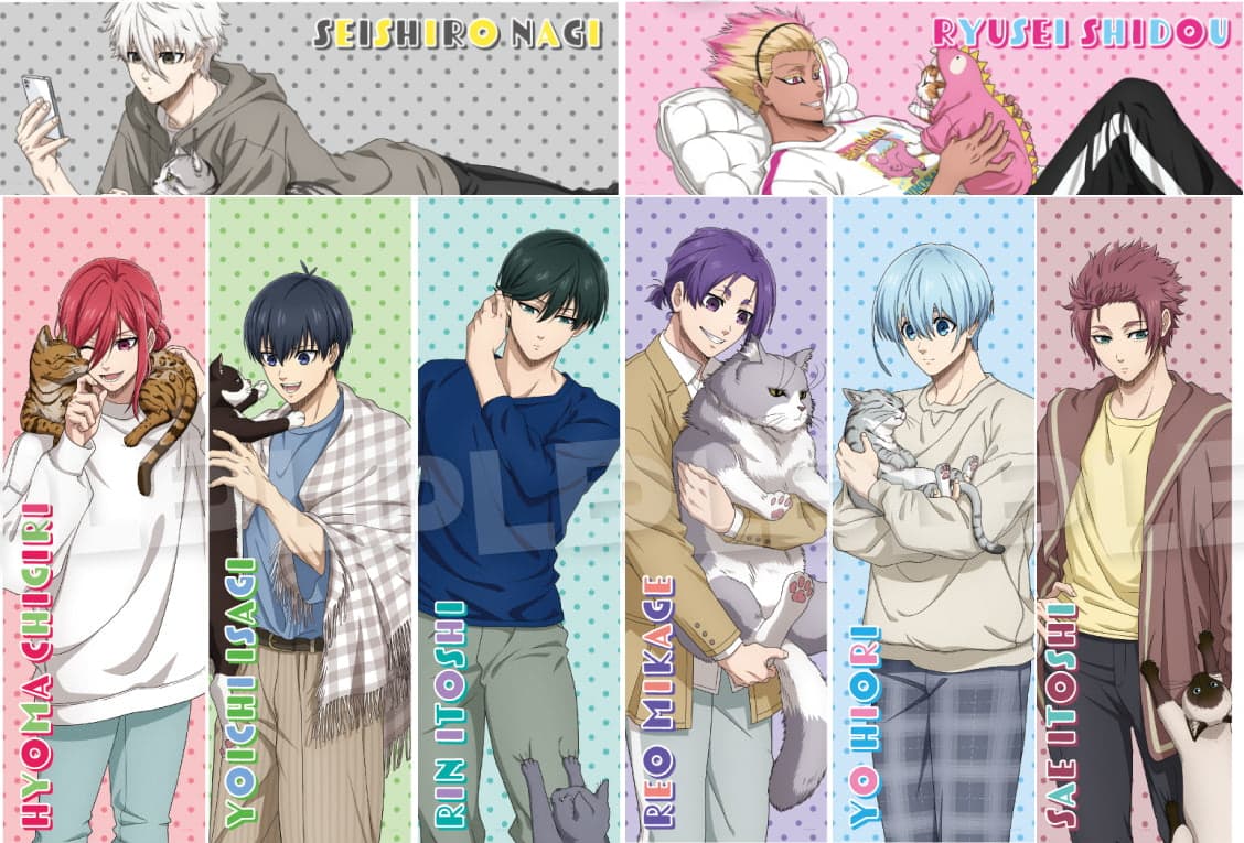 ブルーロック 猫と戯れver.描き下ろしクッションカバー 5月発売!