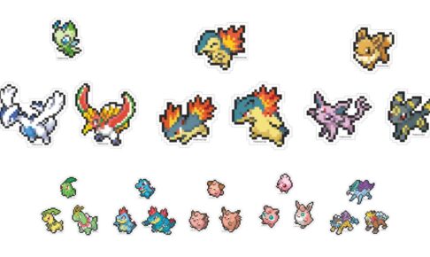 ポケモン ヒノアラシやセレビィら24匹の「ドット絵ステッカー」1月発売