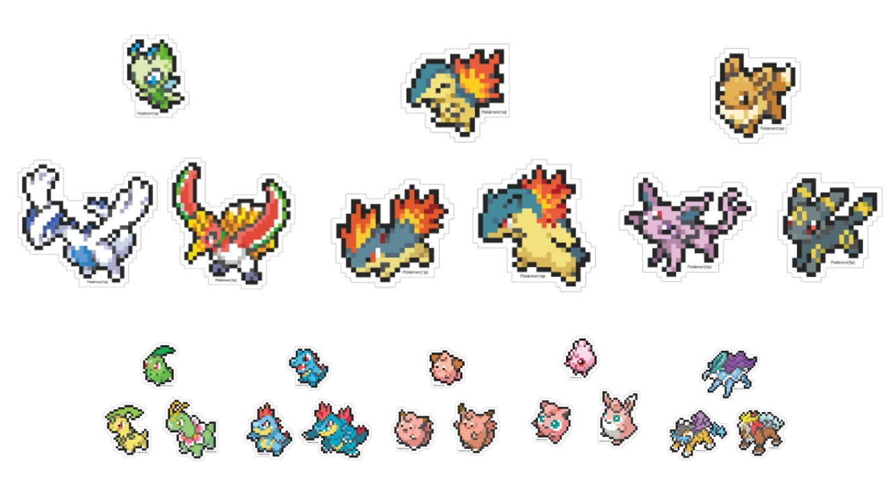 ポケモン ヒノアラシやセレビィら24匹の「ドット絵ステッカー」1月発売