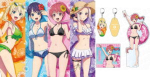 カノジョも彼女 描き下ろしイラスト「水着ver.」のグッズ 10月下旬発売!