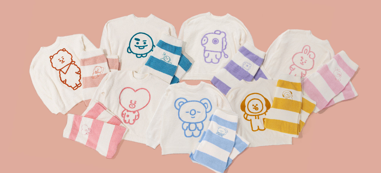 BT21 ふわもこ素材の限定ルームウェア 9月15日より登場!