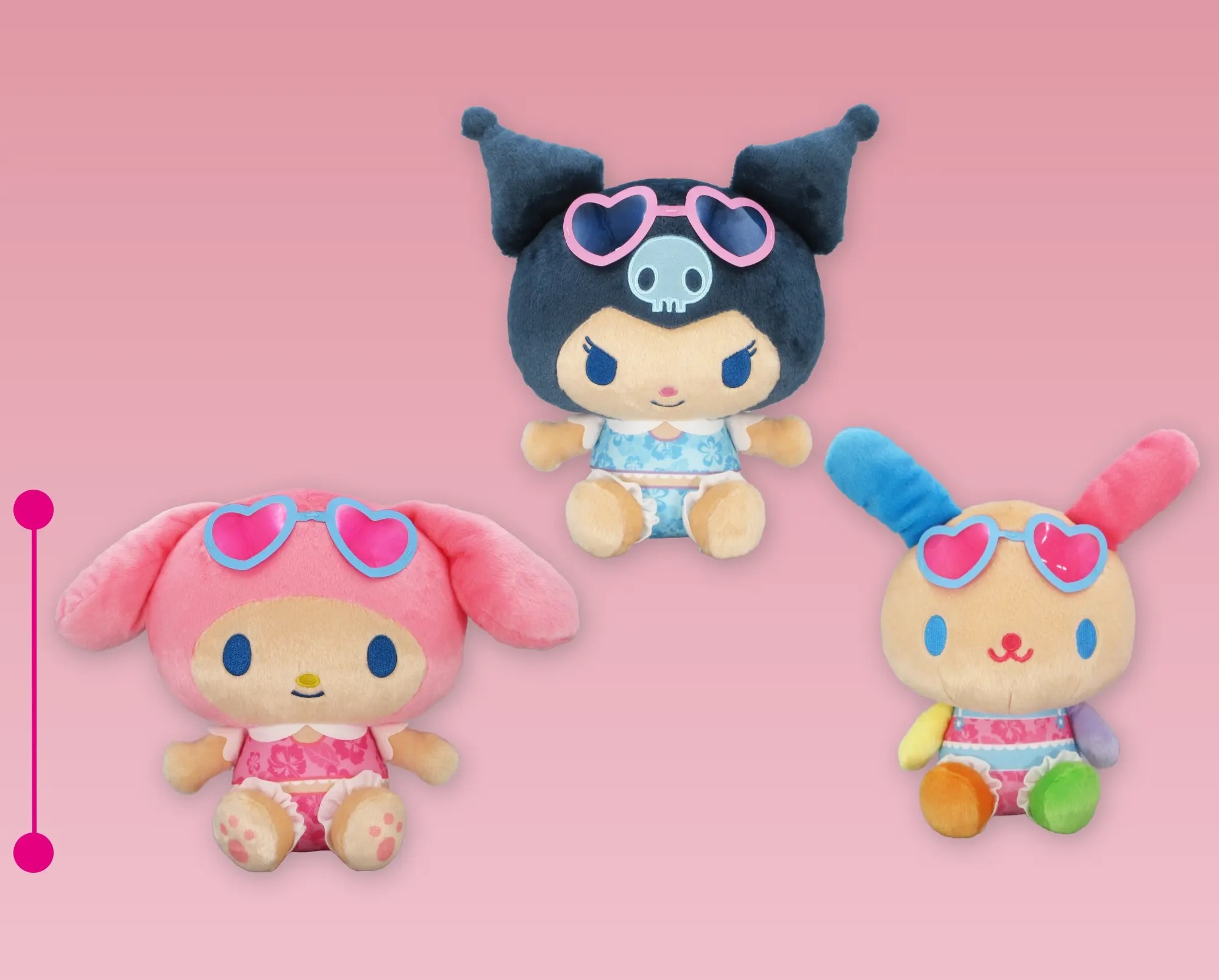 サンリオ「こんがり日焼け」ぬいぐるみ プライズ 7月2週より登場!
