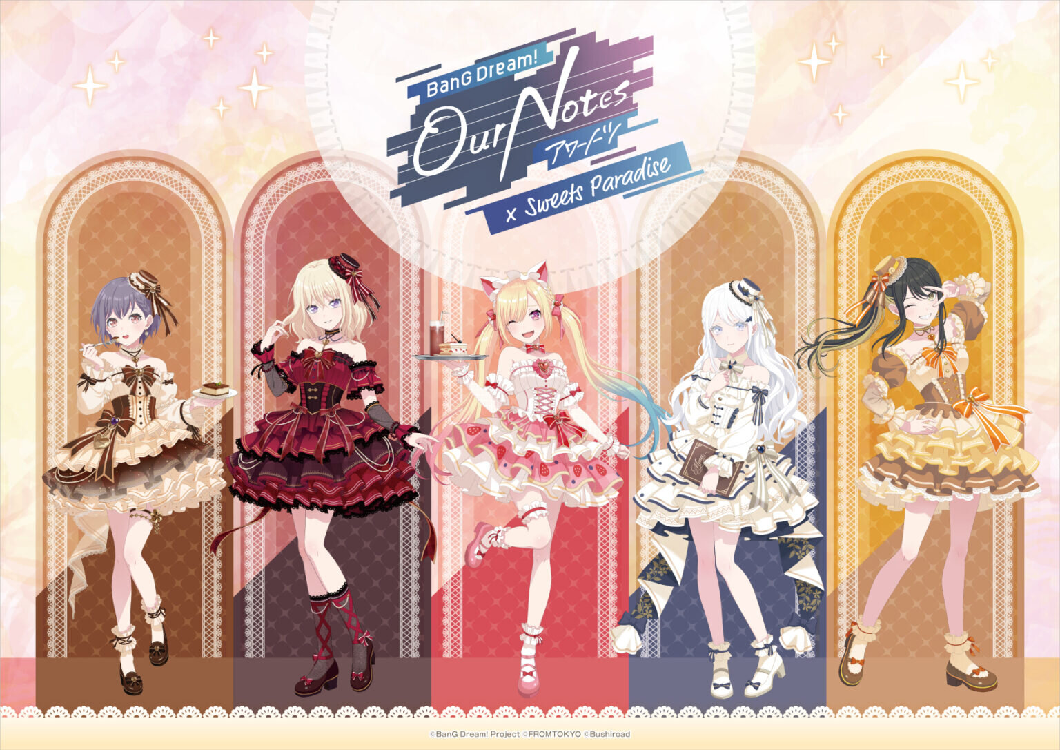 バンドリ!アワーノーツ × スイパラ 11月2日より9店舗で順次開催!