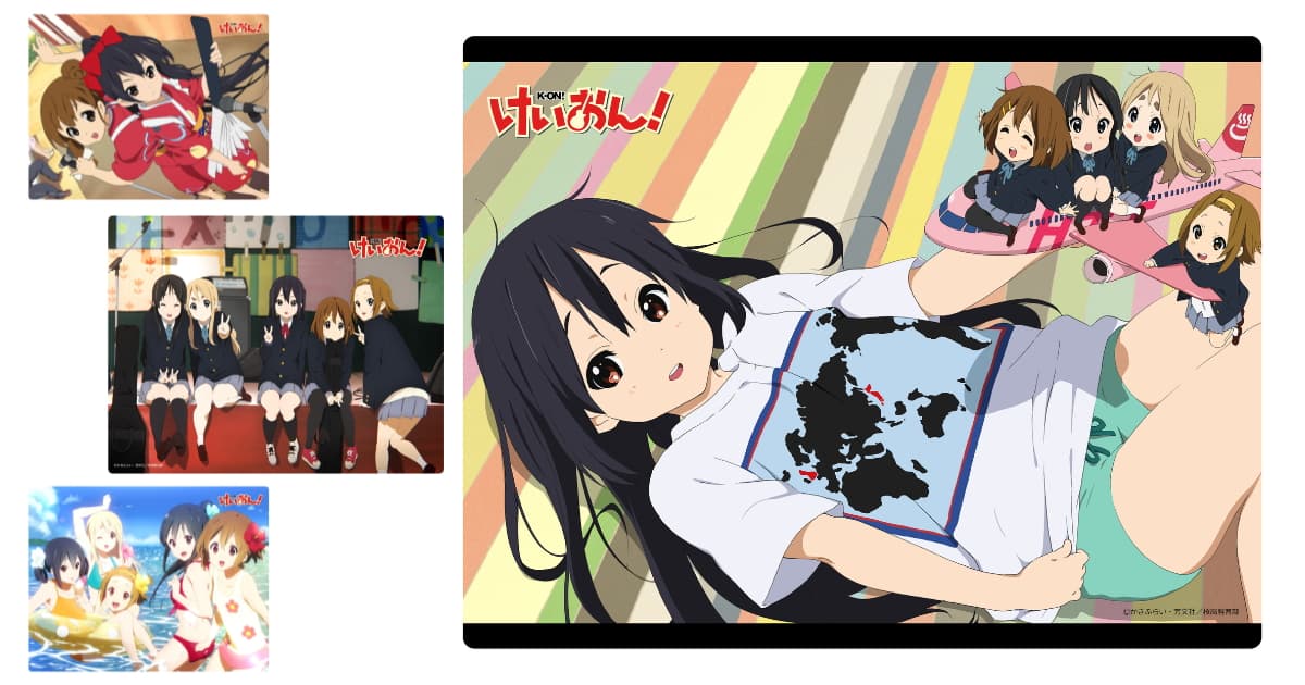 「けいおん!」AJ2026事後販売 大判ラバーマット4種 6月下旬発売