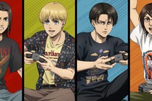 進撃の巨人 ゲームに熱中する描き下ろし&ビット絵グッズ 8月発売