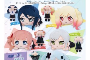 「劇場版プロセカ」初音ミクたち5キャラの寝そべりぬいぐるみ 6月発売!