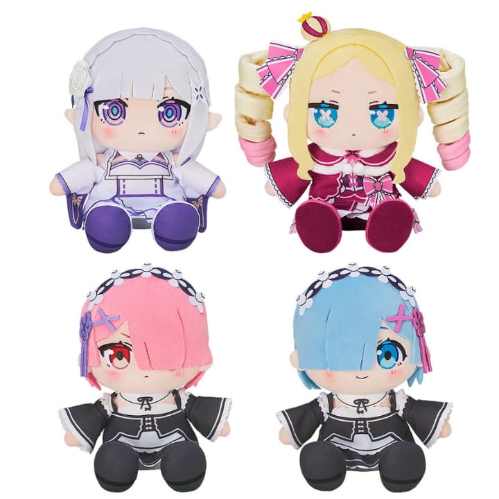 リゼロ ちょこぷに ぬいぐるみ 2027年4月再販! ベアトリスら全4種