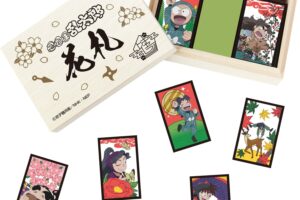 忍たま乱太郎 アニメカットを用いた特製花札が再販! 全48枚を木箱入りで
