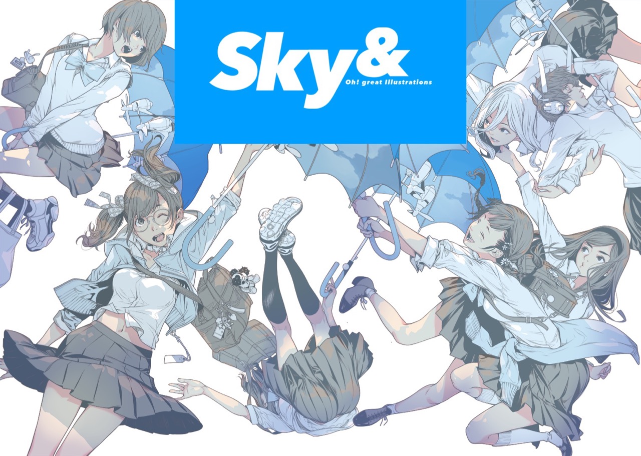 大暮維人　画集　イラスト集　2冊セットSky \u0026 Blast