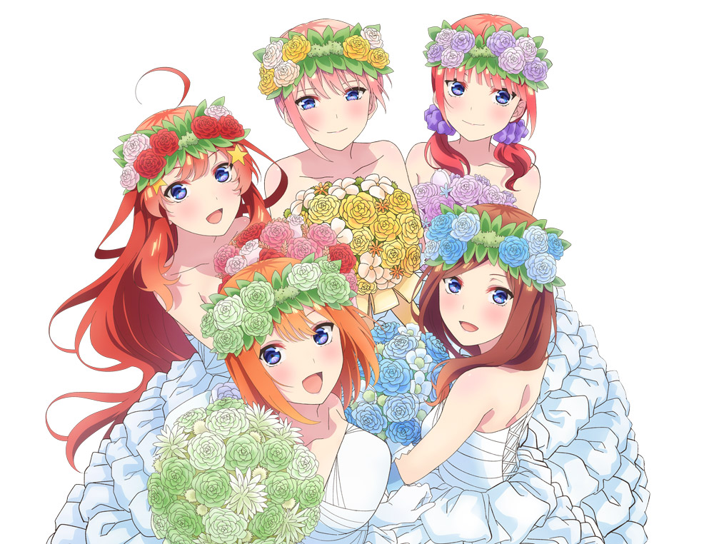 「五等分の花嫁*」風太郎と五つ子の新婚旅行を描く新作アニメ制作決定!