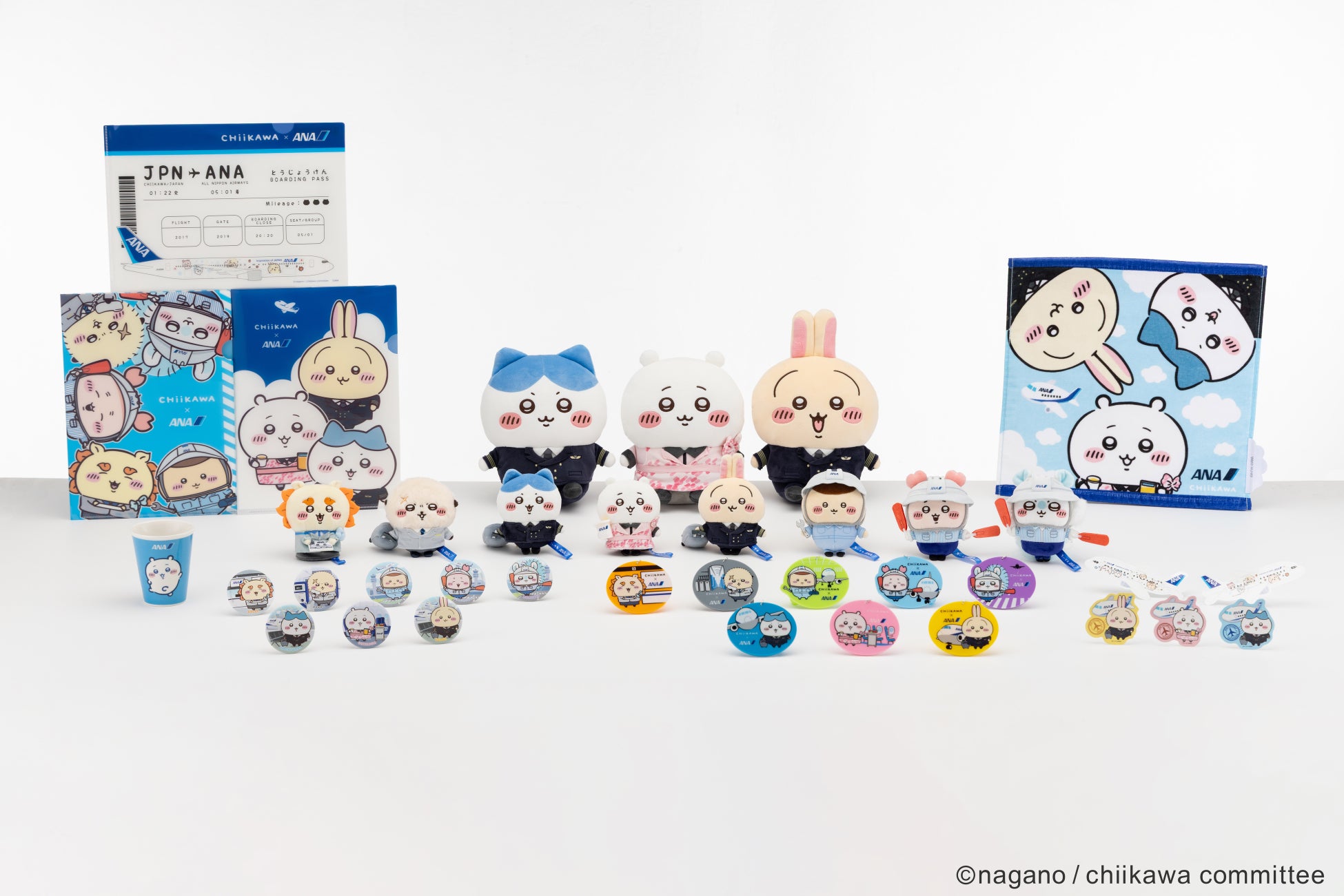 ちいかわ × ANA 10月23日より制服姿のコラボグッズ発売!